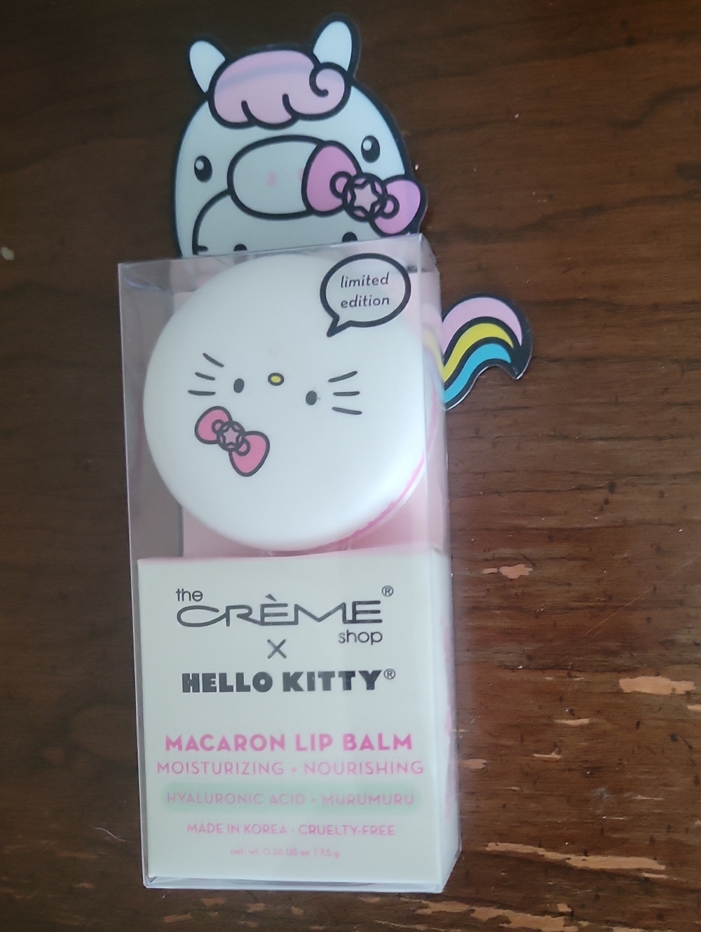 Creme shop macaron lip balm sweet sprinkles